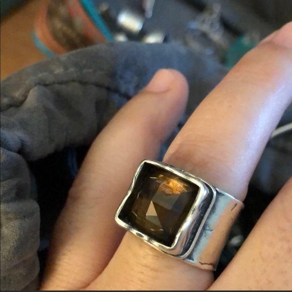 Silpada Smokey Quartz Ring - Size 7 1/2 - 8 and 6 1/2 - 7 - Picture 3 of 7